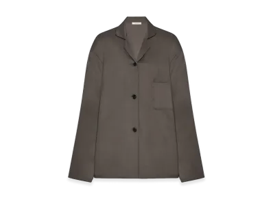 The Row Women's Janine Cashmere Shirt "Cedar Brown"