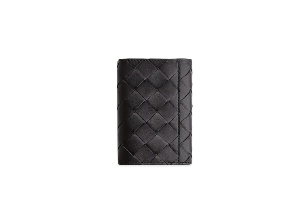 Bottega Veneta Key Case "Black Grass"
