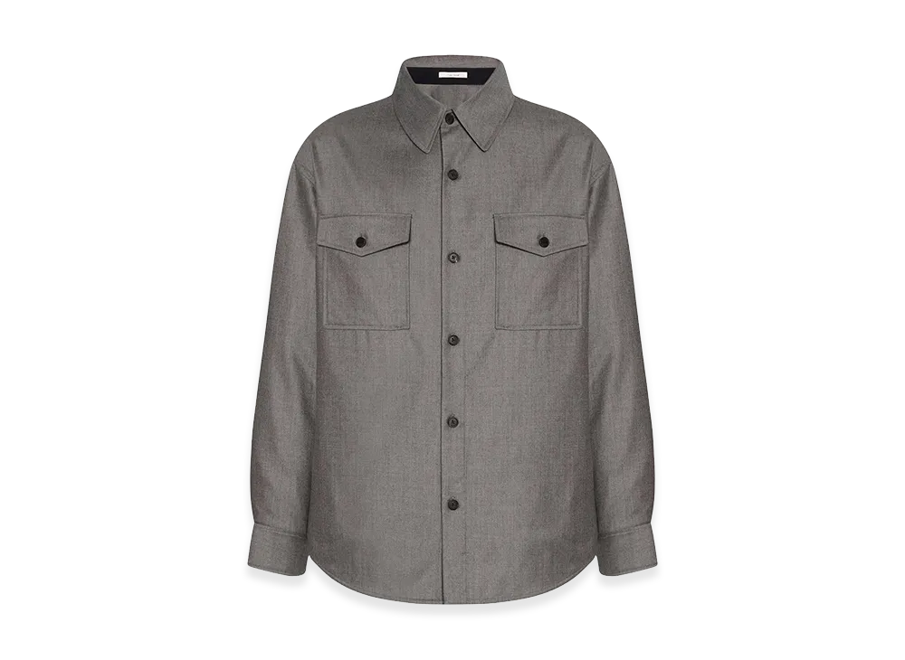 The Row Dashiell Virgin Wool Shirt "Grey"