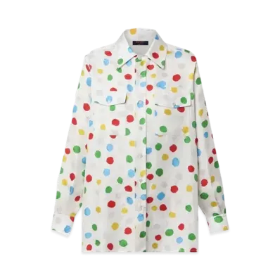 Louis Vuitton x Yayoi Kusama Painted Dots Masculine Shirt "Blanc"