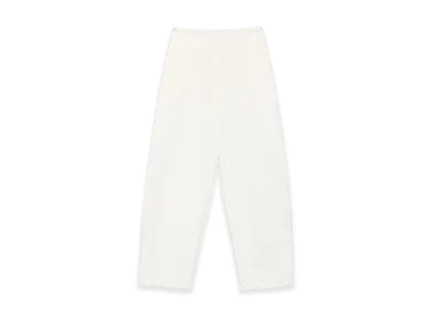 The Row Women's Cotton Blend Wide-Leg Galileo Pant "White/Ivory"