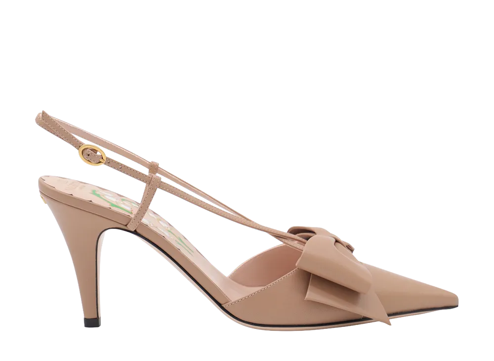Valentino Garavani Women's Slingback Pumps Bowow "Pink"