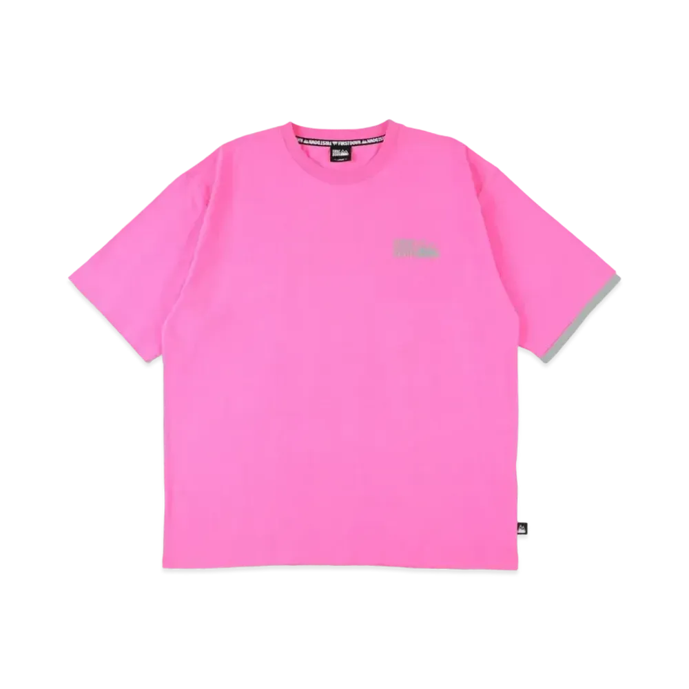 FIRST DOWN S/S PRINT TEE "Neon Pink"