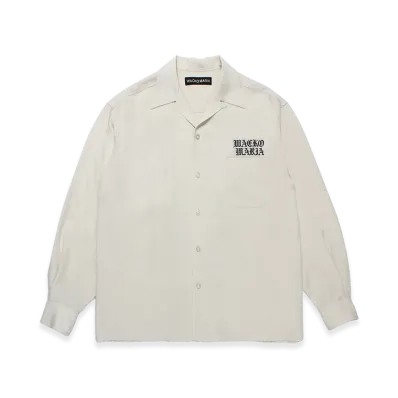 WACKO MARIA 50's Open Collar Shirt "Ivory"