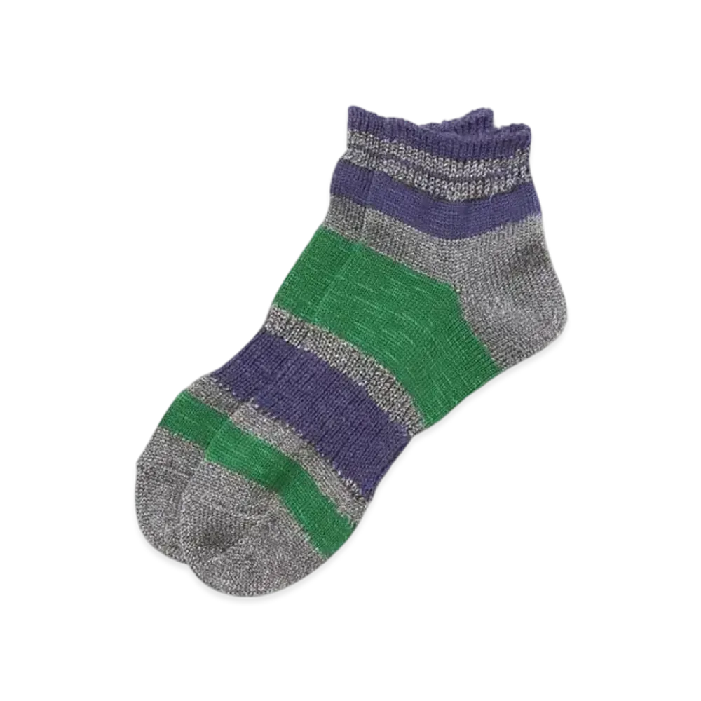 kolor 21SCM-A06508-A Socks "Green Silver"