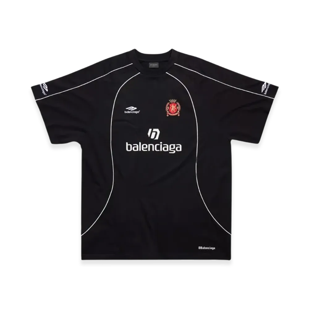 BALENCIAGA Soccer Series Seoul Soccer Oversized T-Shirt "Black"