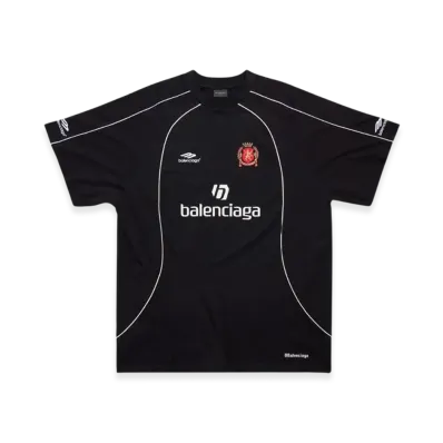 BALENCIAGA Soccer Series Seoul Soccer Oversized T-Shirt "Black"