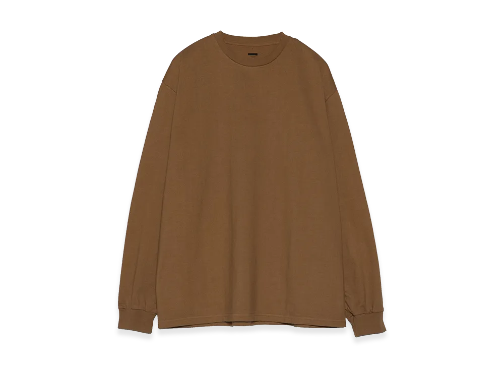 Graphpaper minus Botanical Dyed L/S Tee "Brown"