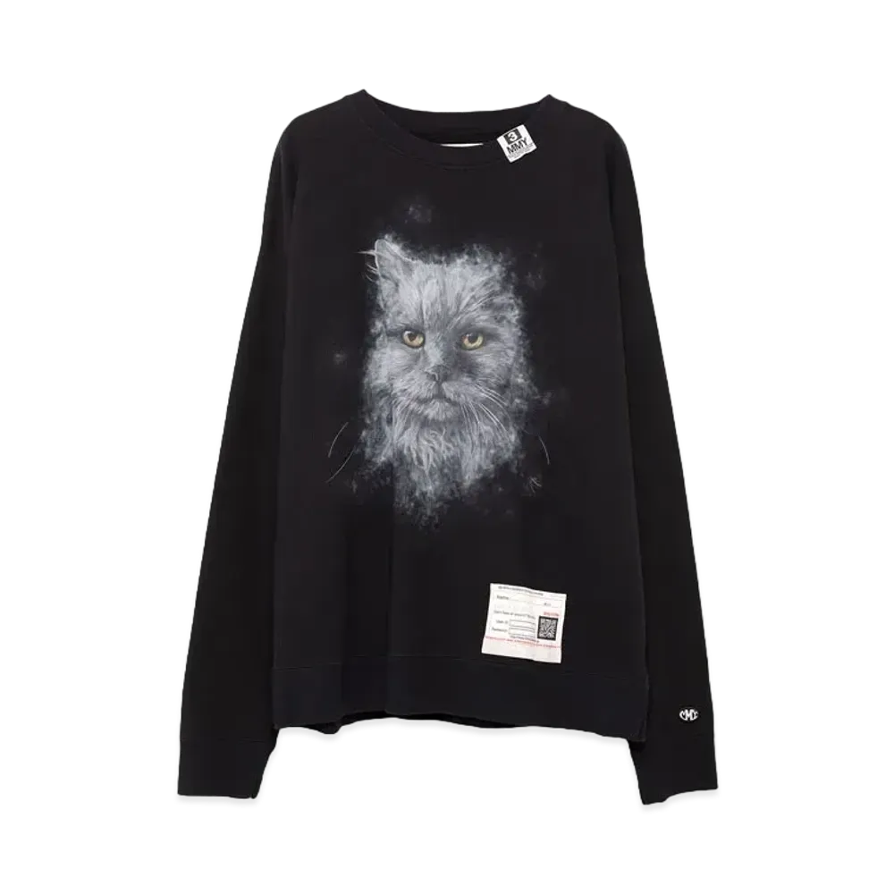 Maison MIHARA YASUHIRO Cat Printed Sweatshirt "Black"