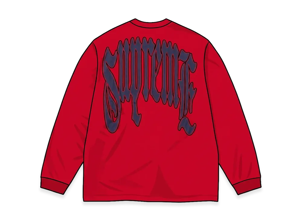 Supreme Intarsia L/S Top "Red"