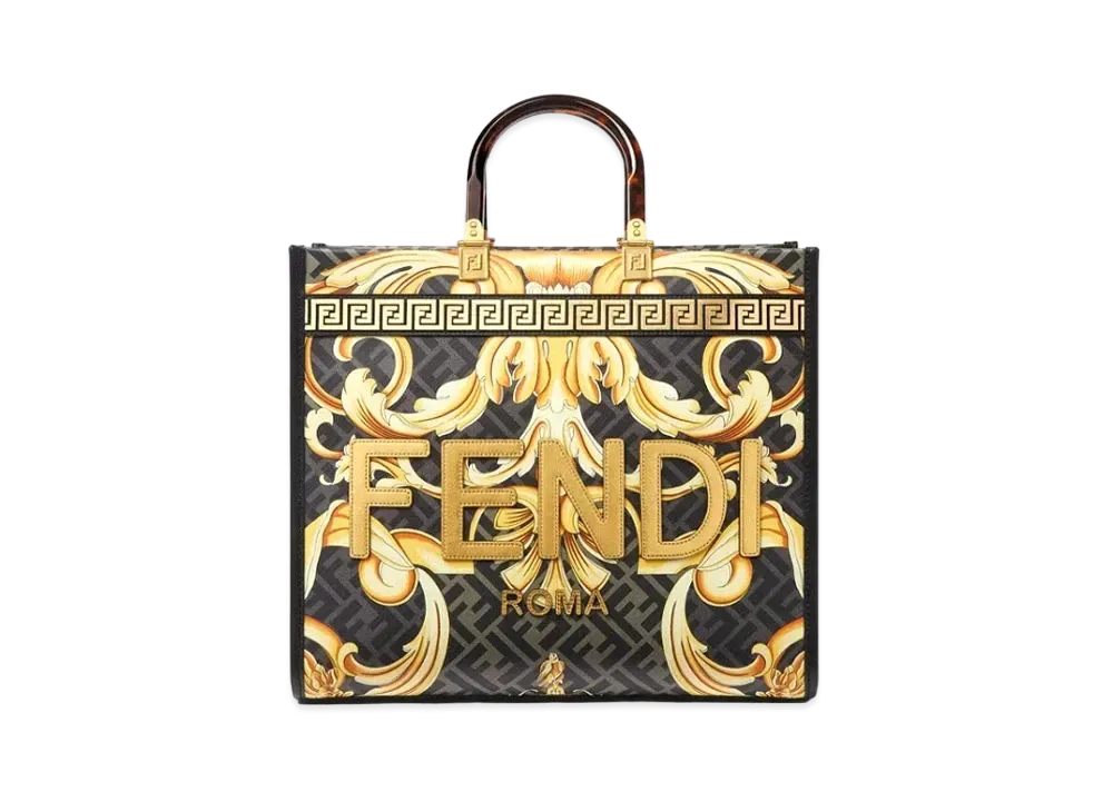 FENDI x Versace Fendace Sunshine Tote Bag "Gold"