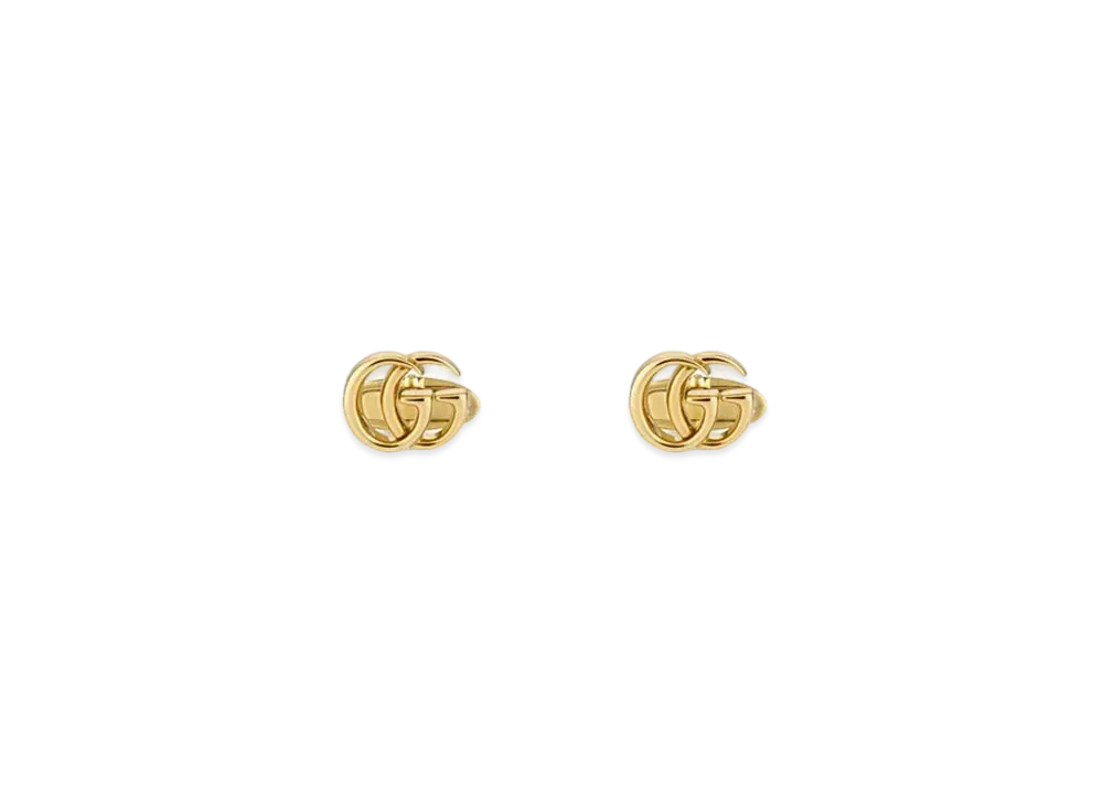 GUCCI Double G Yellow Gold Cufflinks