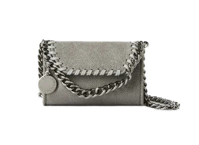 Stella McCartney Falabella Micro Crossbody Bag "Light Grey"