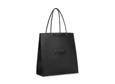 FENDI Shopping Bag Medium Leather Bag "Black"