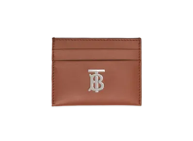 Burberry Leather TB Card Case "Malt Brown"