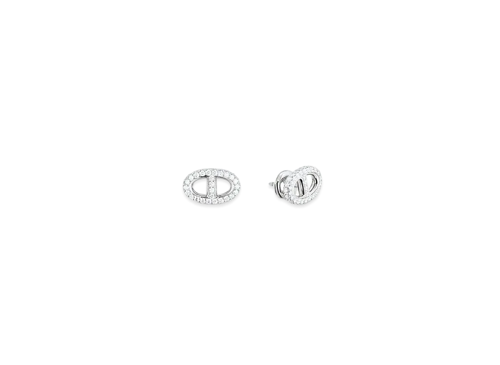 Hermes New Farandole Earrings "White Gold/Diamond"
