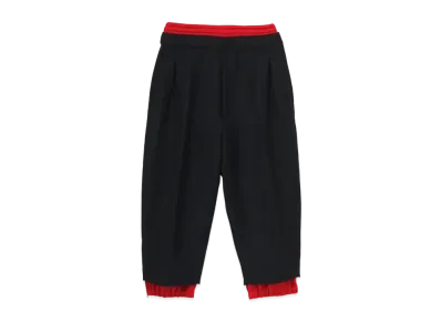 Yohji Yamamoto Y's WOOL HARD SERGE DOUBLE PANTS "Black"