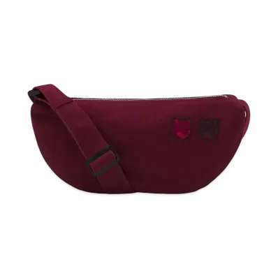 Maison Kitsune Double Bold Fox Head Patch Bumbag "Burgundy"