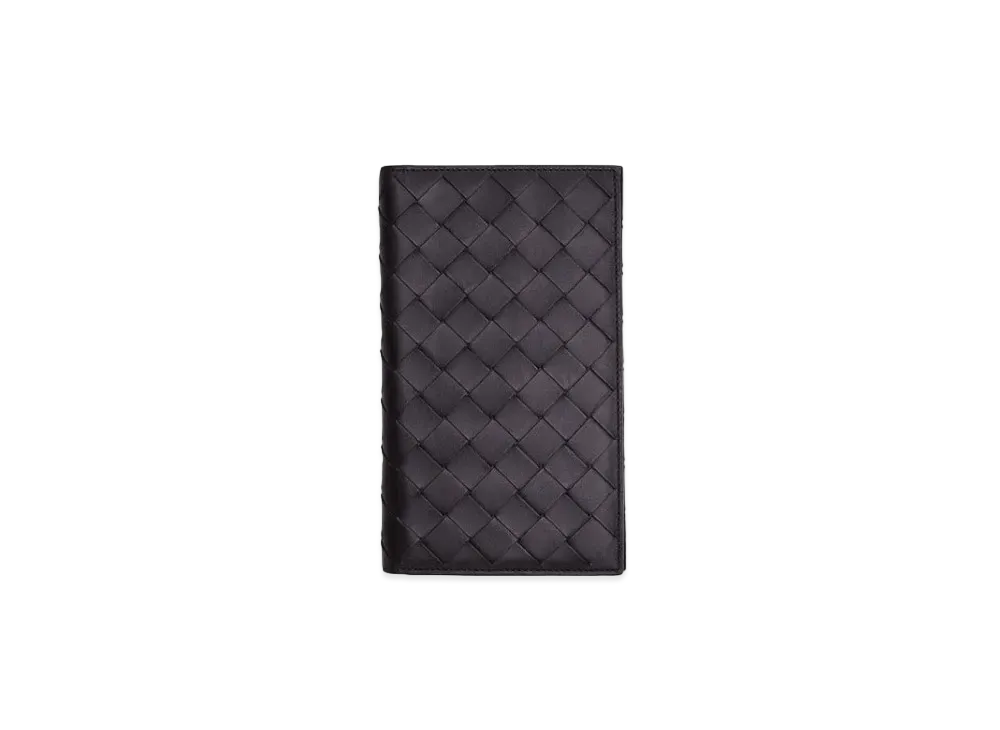 Bottega Veneta Long Wallet With Removable Pocket "Black Grass"