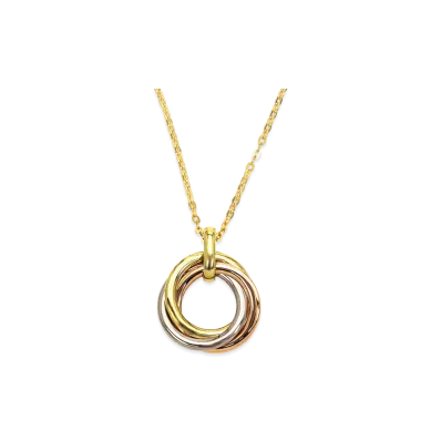 Cartier Women's 18K Trinity Pendant Small "Pink Gold/Yellow Gold/White Gold"