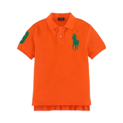 Polo Ralph Lauren Kids Custom-Fit Big Pony Polo Shirt "Orange"