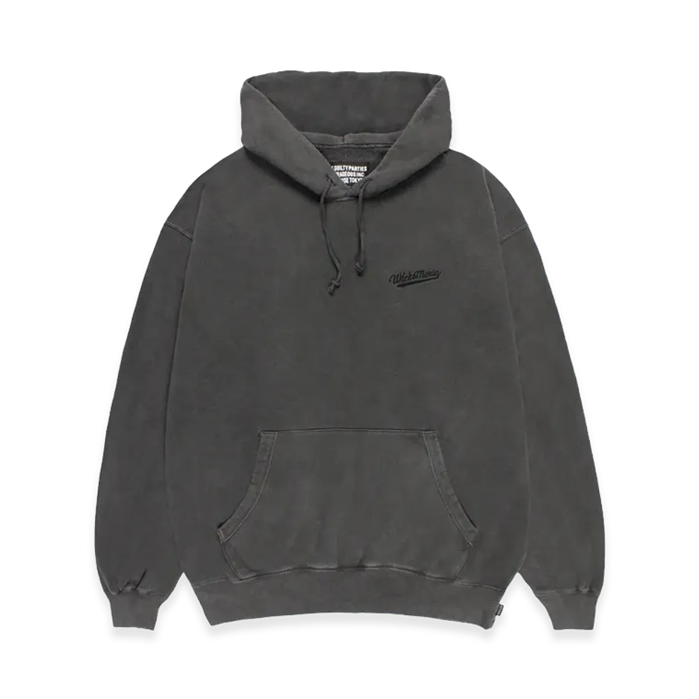 WACKO MARIA Washed Heavy Weight Hooded Sweat Shirt "Gray"