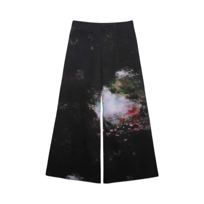 LAD MUSICIAN 12oz DENIM WONDER LAND FLARE PT "BLACK RED"