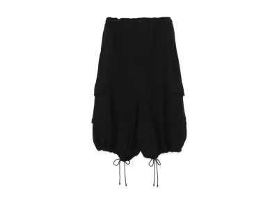 Yohji Yamamoto Y's FLEECE 6 BUTTONS STRING PANTS "Black"