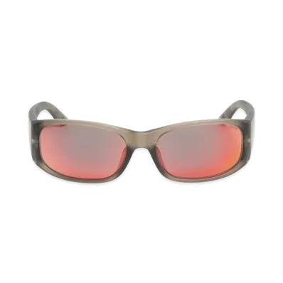 Stussy Mikey Sunglasses "Frost Smoke/Polarized Red Lens"