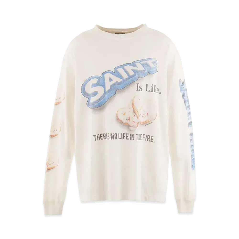 SAINT Mxxxxxx x Shermer LS Tee_Heart Ckie "White"