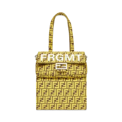 Fragment x FENDI Baguette Foldable FF Fabric Bag "Yellow"