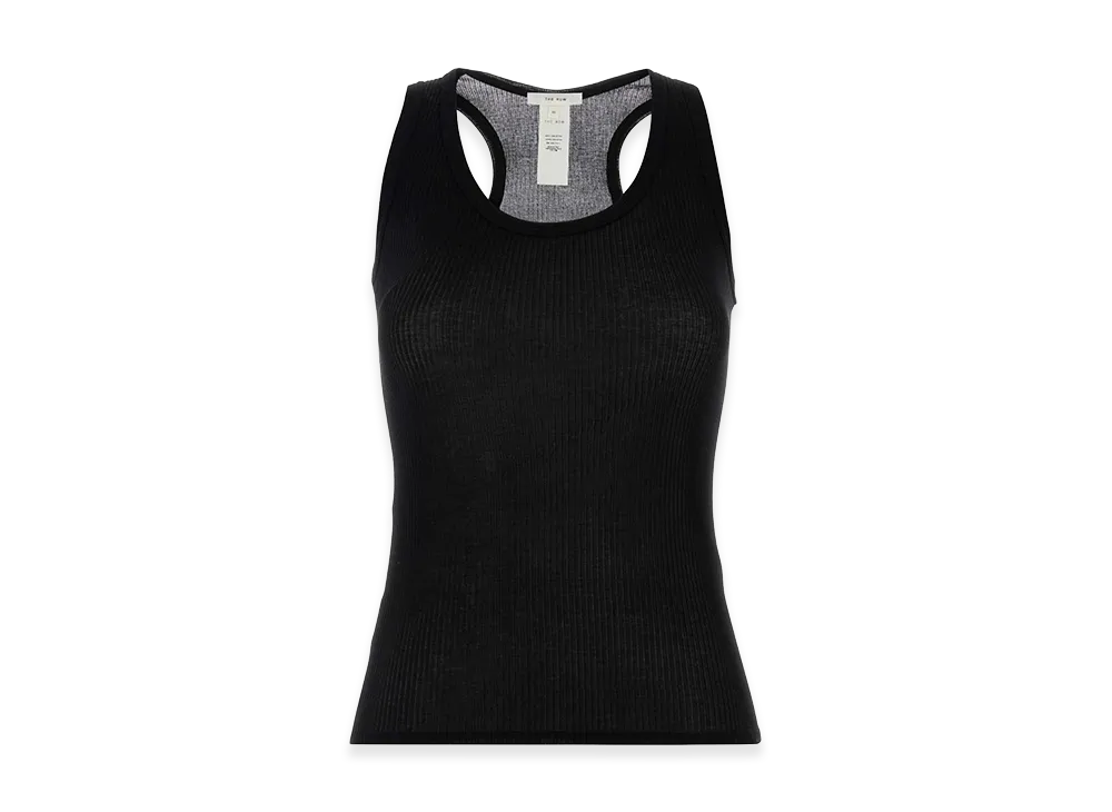 The Row Women's Cotton Cendrea Tank Top "Black"