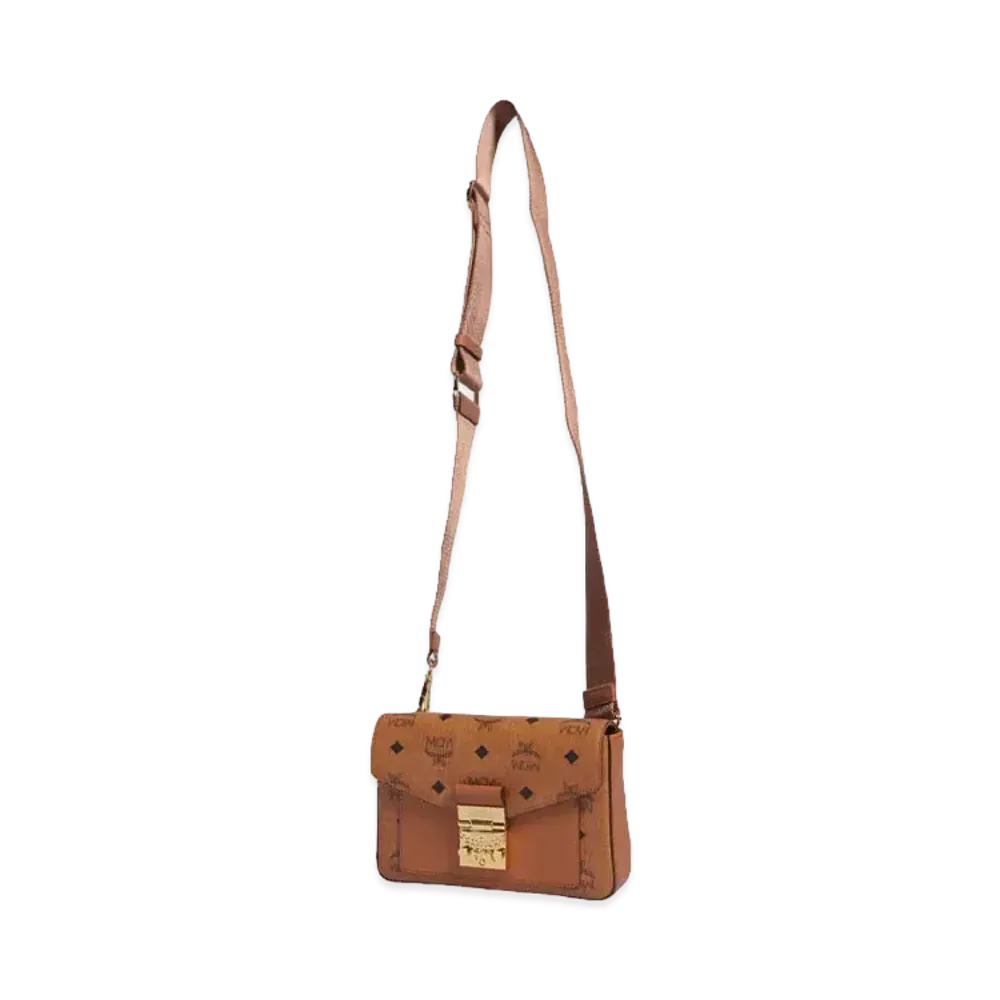 MCM VIKTOR CROSSBODY "COGNAC"