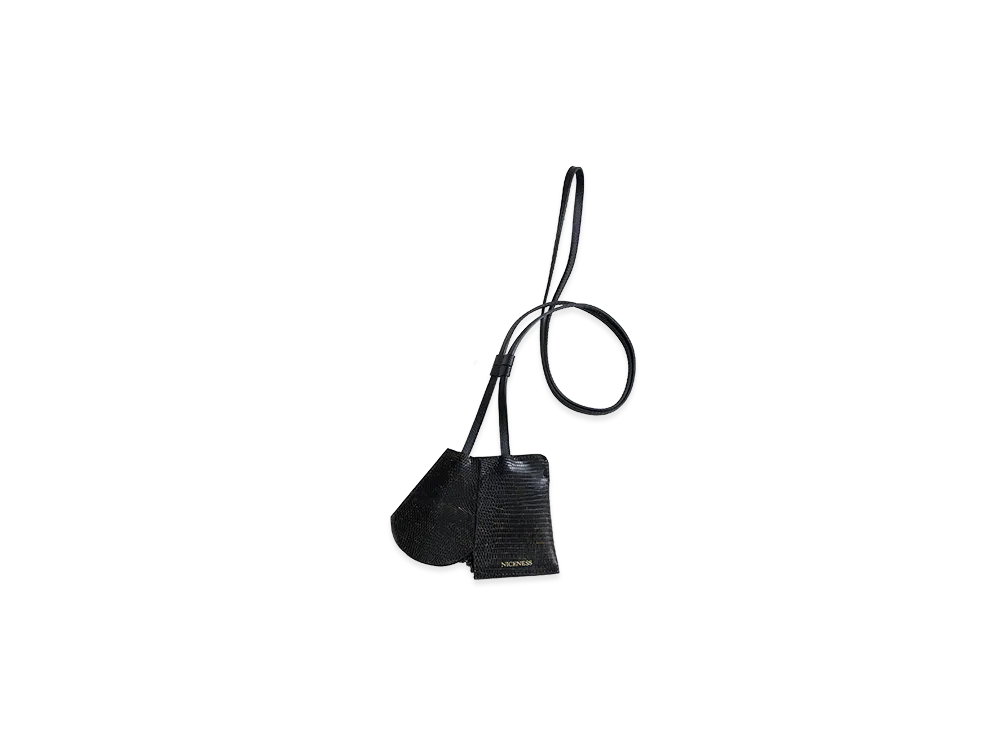 NICENESS Crafted From Deadstock Ring Python Leather "Black/Black"