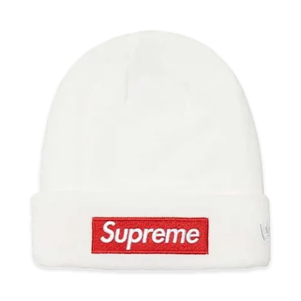 Supreme New Era Box Logo Beanie "White" (21FW)
