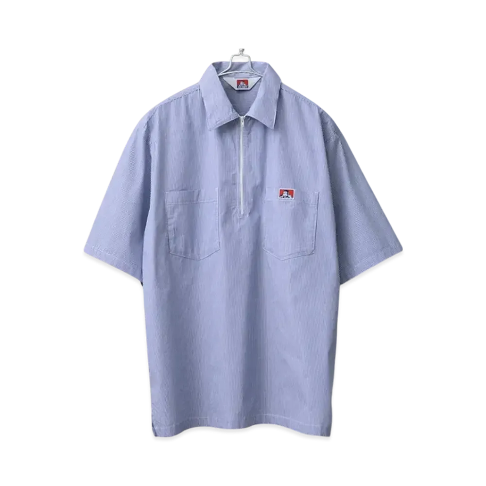 BEN DAVIS Half Zip Shirt "Stripe"