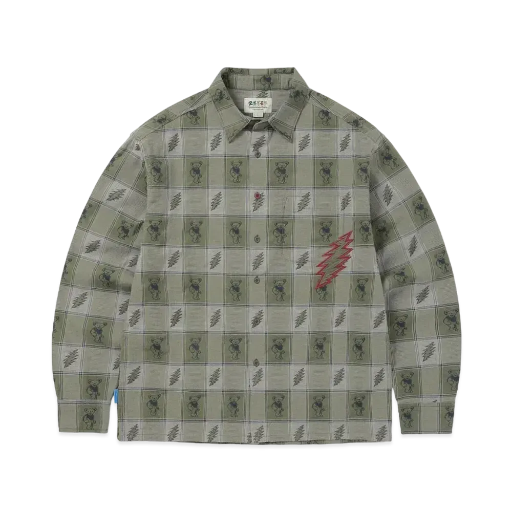thisisneverthat GD Lightning Jacquard Shirt "Mud"