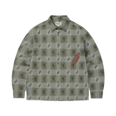 thisisneverthat GD Lightning Jacquard Shirt "Mud"