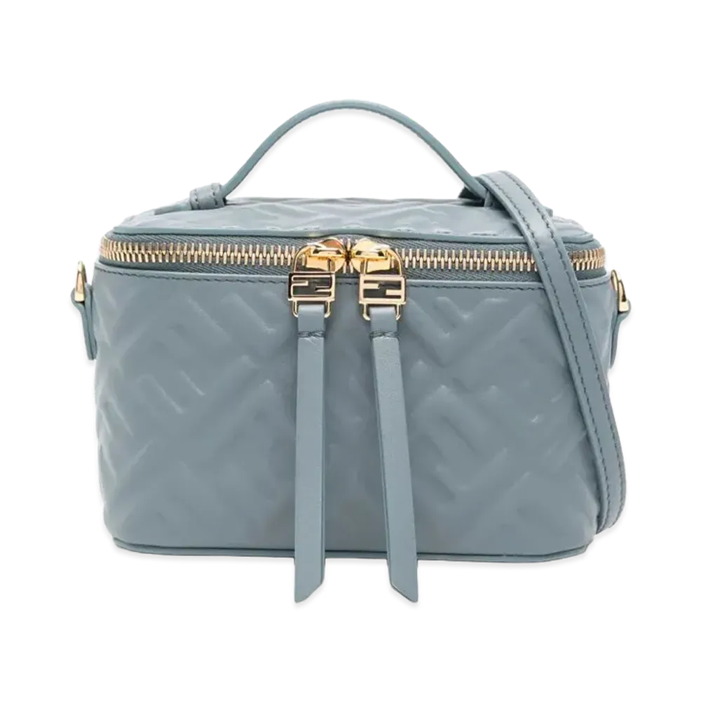 FENDI Women's Vanity Crossbody Bag "Light Blue"