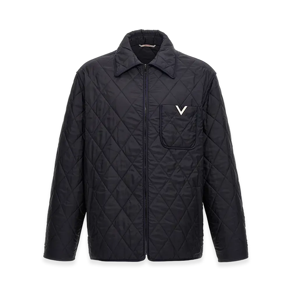 Valentino 'v Detail' Jacket "Blue"