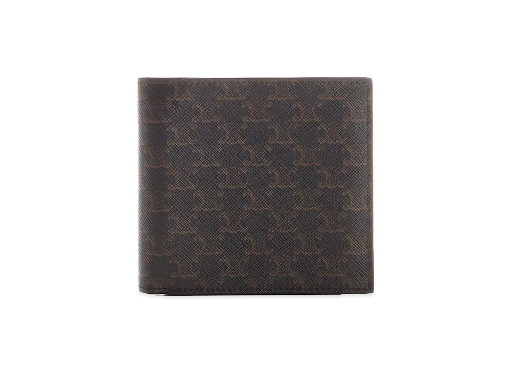 CELINE Triomphe Canvas Bi-Fold Wallet "Black"