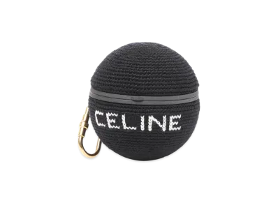 CELINE AirPods Pro Case With Keychain "Black"