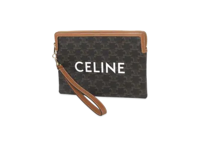 CELINE Clutch Bag Pouch "Tan"