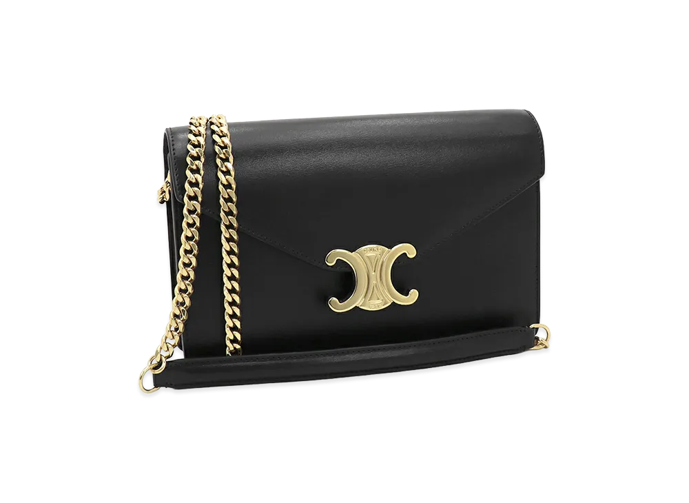 CELINE Women's Chain Wallet Margot Shoulder Bag "Black"