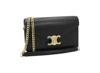CELINE Women's Chain Wallet Margot Shoulder Bag "Black"