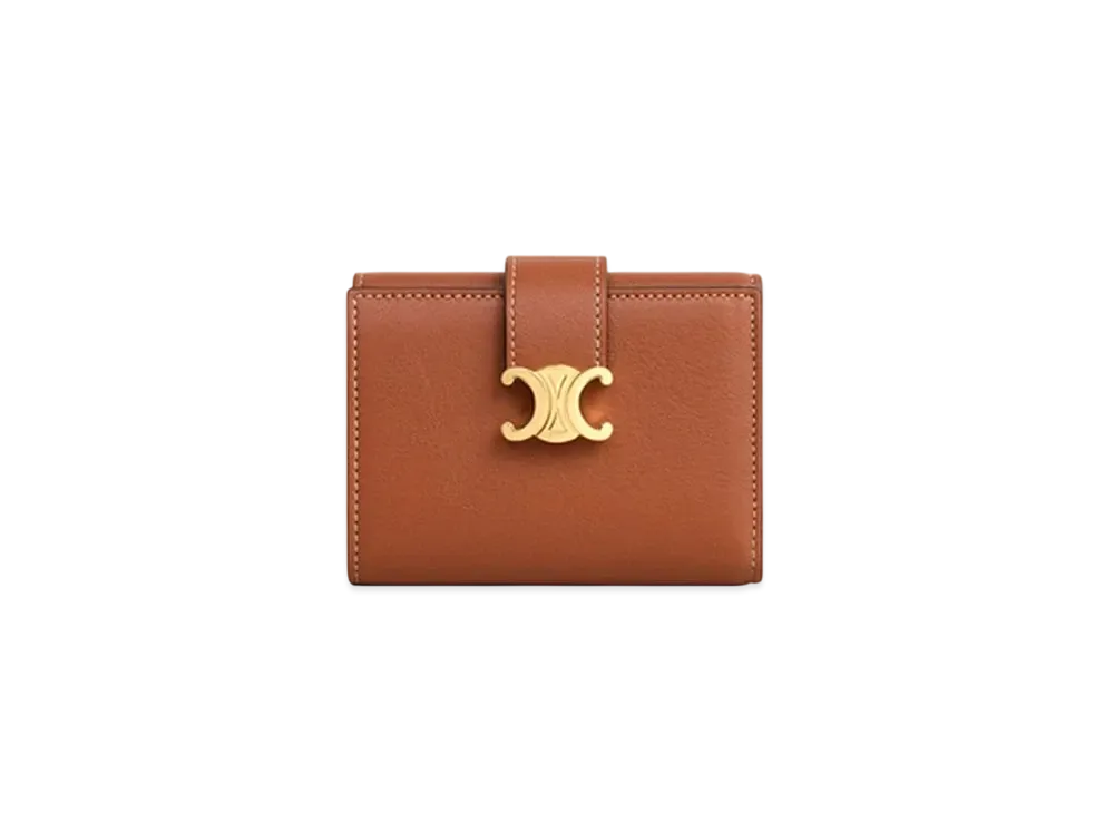 CELINE Fine Wallet Celine Victoire In Supple Calfskin "Tan"