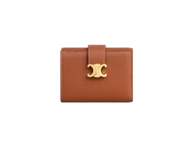 CELINE Fine Wallet Celine Victoire In Supple Calfskin "Tan"