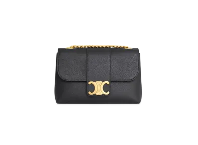 CELINE Mini Celine Victoire In Supple Calfskin "Black"