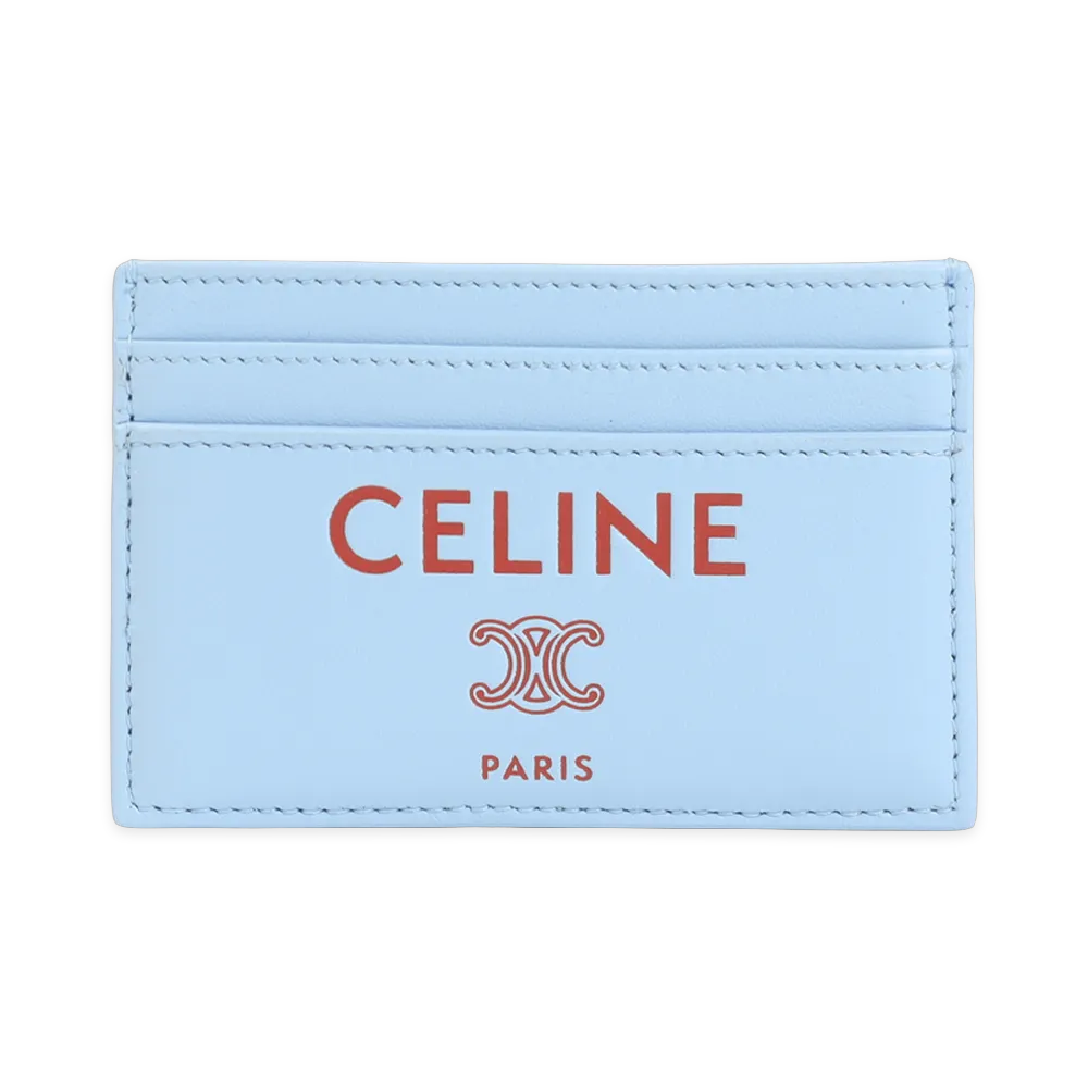 CELINE Sky Medium Card Holder "Sky Blue"
