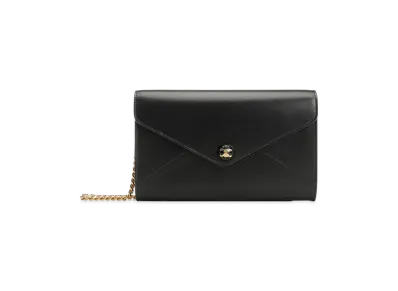 CELINE Women's Envelope Wallet On Chain "Black"